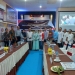 Wakil Bupati Bone Bolango, Merlan S. Uloli saat menghadiri Rapat Forum Koordinasi Pemuktakhiran Data Pemilih Berkelanjutan (PDPB) Triwulan III di Kantor KPU Bone Bolango, Jumat (30/09/2022).
