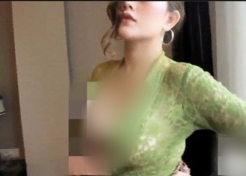 Pemeran video syur kebaya hijau yang viral (istimewa).
