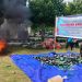 Ratusan Barang Bukti (Babuk) hasil kejahatan dimusnahkan oleh Kejaksaan Negeri (Kejari) Kabupaten Gorontalo, Jumat (30/12/2022). (Foto: Putra/Gopos)