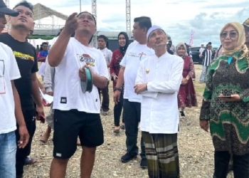 Lomba alanggaya bulia (layang-layang) turut meramaikan pelaksaaan festival pesona danau Limboto (FPDL) tahun 2022.