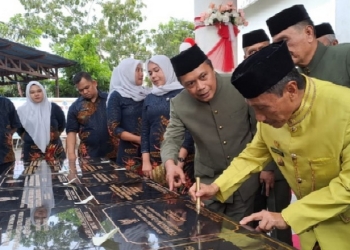 Sebanyak 21 paket proyek sumber APBD tahun 2022 diresmikan pada perayaan Milad Kabupaten Gorontalo ke 349, Selasa (29/11/2022).