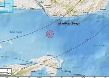 Gempa Magnitudo 4.8 guncang wilayah Gorontalo, Selasa (6/12/2022) (BMKG)
