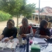 Mahasiswa KKN Profesi Kesehatan UNG saat memberikan pelayanan kesehatan untuk masyarakat dan lansia di HUT Desa Lomaya, Rabu (14/12/2022). (Foto Istimewa)