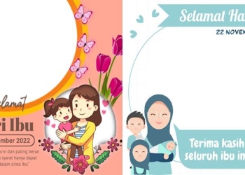 Twibbon Hari Ibu 22 Desember 2022. Foto: Twibbonize.com