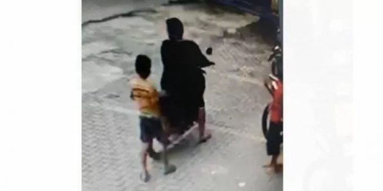 Video CCTV detik-detik anak 12 tahun di Kota Makassar diculik beredar di media sosial [SuaraSulsel.id/Istimewa]