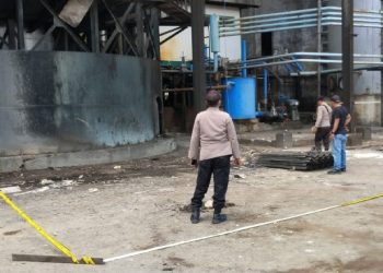 Polisi telusuri adanya indikasi kelalaian insiden tewasnya di pekerja di PG, Kecamatan Tolangohula, Kabupaten Gorontalo, Selasa (17/1/2023). (Foto: Istimewa)