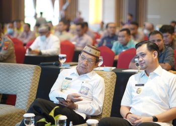 Wakil Wali Kota Gorontalo, Ryan Kono saat menghadiri Pembukaan Sosialisasi Instruksi Presiden No. 2 tahun 2018 tentang percepatan pendaftaran Tanah Sistematis Lengkap Diseluruh Wil RI, Rabu (18/1/2023). (Foto: Humas)