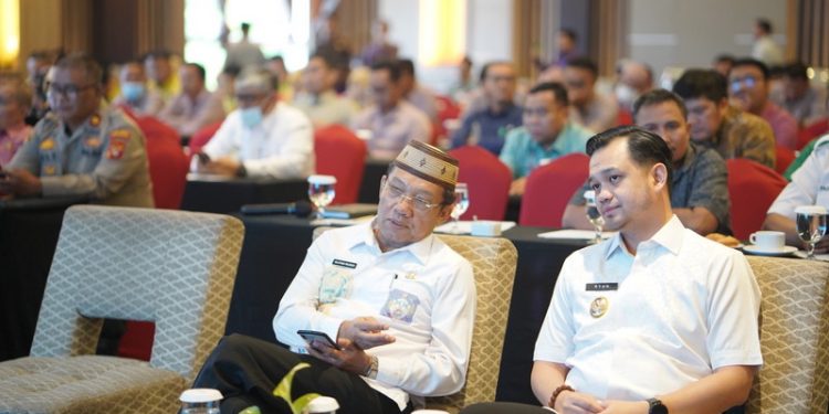 Wakil Wali Kota Gorontalo, Ryan Kono saat menghadiri Pembukaan Sosialisasi Instruksi Presiden No. 2 tahun 2018 tentang percepatan pendaftaran Tanah Sistematis Lengkap Diseluruh Wil RI, Rabu (18/1/2023). (Foto: Humas)