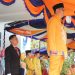 Bupati Hamim Pou saat menjadi Inspektur Upacara HUT ke-20 Kabupaten Bone Bolango di Halaman Kantor Bupati, Jumat (27/1/2023). (Foto Yudi/Sespri Wabup)