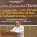 Wali Kota Gorontalo, Marten Taha saat memberikan sambutan di kegiatan pelantikan Komisi Pemilihan Umum (KPU) Kota Gorontalo terhadap 45 anggota Panitia Pemilihan Kecamatan (PPK) Kota Gorontalo, Rabu (4/1/2023) di Hotel City Mall Gorontalo. (Foto: Putra/Gopos)