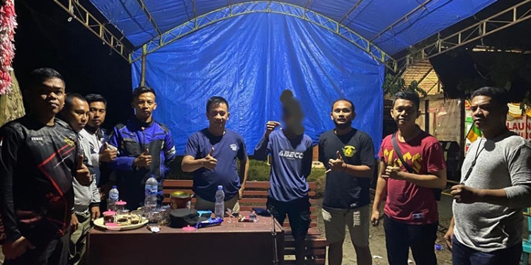 MH ditangkap di perbatasan antara Gorontalo dan Sulawesi Tengah (Sulteng) karena diduga menyalahgunanakan narkoba. (istimewa)