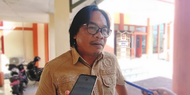 Ketua Komisi I DPRD Bone Bolango, Faisal Mohie dikonfirmasi, Selasa (3/1/2023). (Foto: Putra/Gopos)