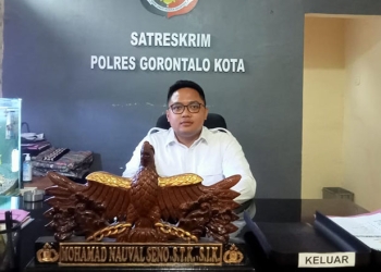 Kasat Reskrim Polres Gorontalo Kota, Iptu Mohammad Nauval Seno, Senin (2/1/2023). Sari/gopos