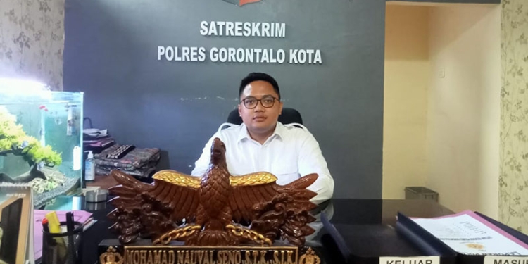 Kasat Reskrim Polres Gorontalo Kota, Iptu Mohammad Nauval Seno, Senin (2/1/2023). Sari/gopos