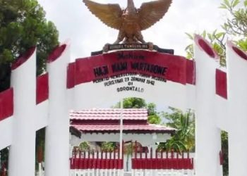 Makam Pahlawan Nasional Nani Wartabone yang berlokasi di Desa Bube Baru, Kecamatan Suwawa, Kabupaten Bone Bolango. (Foto Google)