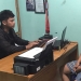 Petugas Sat Narkoba Polresta Gorontalo Kota memeriksa seorang oknum mahasiswa yang diduga mengkonsumsi narkoba jenis tembakau sintetis.