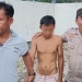 Personel Polri/TNI berhasil membujuk IA turun setelah sebelumnya memanjat tower Telkom di Kecamatan Randangan, Kabupaten Pohuwato