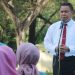 Sekwan DPRD Provinsi Gorontalo, Sudarman Samad saat memimin apel jajaran setwan, Senin (30/1/2023) (engki/hms)