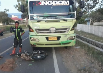 Kecelakaan maut terjadi di jalan Trans Sulawesi Desa Motolohu, Kecamatan Randangan, Kabupaten Pohuwato, Kamis (5/1/2023).