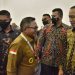 Wali Kota Gorontalo, Marten Taha saat bertemu dengan Joko Widodo di Sentul International Convention Center (SICC) Kabupaten Bogor, Provinsi Jawa Barat. Selasa 17/01/23.