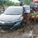 Kondisi jalan Trans Sulawesi yang putus akibat longsor di Wilayah Sumalata (istimewa)