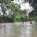 Proses pencarian terhadap seorang remaja 14 tahun yang hanyut di Sungai Bulango di Kecamatan Tilago, Kabupaten Gorontalo, Sabtu (4/2/2023). (istimewa)