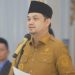 Wakil Wali Kota Gorontalo, Ryan Kono berharap Panitia Pengawas Pemilu (Panwaslu) Kelurahan Se-Kota Gorontalo agar menjunjung tinggi Demokrasi. (Foto: Putra/Gopos)