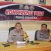 Polres Gorontalo Kota menggelar konferensi pers, Jumat (17/2/2023). (Foto: Humas)