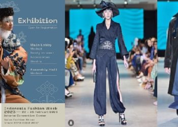 Bank Indonesia Gorontalo memberi dukungan karawo tampil pada ajang Indonesia Fashion Week 2023.