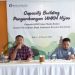 Kepala Perwakilan Bank Indonesia Gorontalo, Dian Nugraha (kiri) bersama Deputi Kepala Perwakilan BI Gorontalo, Ridwan Nurjamal, menyampaikan rencana kegiatan BI Gorontalo yang akan dilaksanakan pada triwulan I 2023. (hasan/gopos)