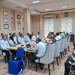 Pemerintah Kota Kotamobagu dibawah pimpinan langsung Walikota, Tatong Bara saat melakukan kunjungan kerja dan silaturahmi di Kabupaten Bone Bolango yang diterima langsung oleh Bupati, Hamim Pou, Rabu (1/2/2023). (Foto Indra/Gopos)