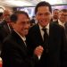 Bupati Gorontalo Nelson mengucapkan selamat kepada Erick Thohir atas terpilih sebagai ketua umum PSSI Di Hotel Shangri-La, Jakarta, Kamis (16/02/2023) (Foto: Istimewa)