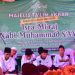 Bupati Pohuwato, Saipul Mbuinga, Memberikan Sambutan Majelis Taklim Akbar, berlangsung di pelataran Masjid Baiturrahman, Minggu 19/02/2023Â (Istimewa)