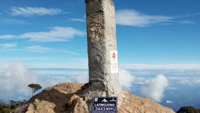 Pucak Gunung Latimojong, Salah satu dari gunung provinsi Sulawesi masuk dalam kategori Seven summits of Indonesia (Sumber Foto: Makassar Terkini)