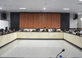 Rapat Badan Musyawarah (Banmus) DPRD Kota Gorontalo yang membahas tiga agenda penting.