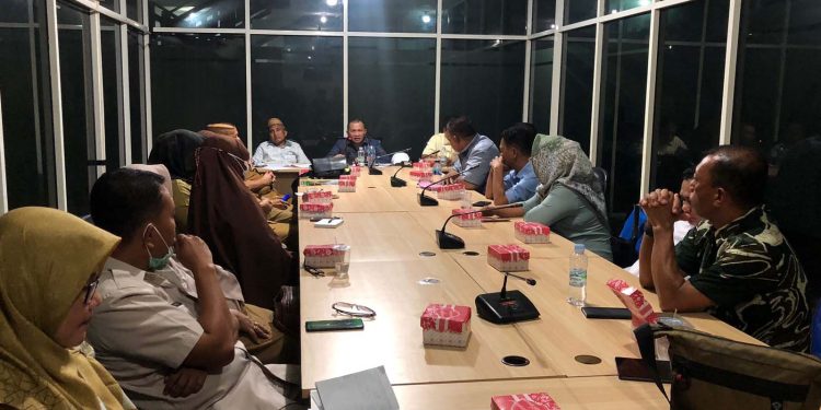 Rapat Kerja Komisi II  Dan Komisi III DPRD Kabupaten Gorontalo Terkait Pemutusan Sepihak Atas Perjanjian Sewa Parkir RSUD M.M Dunda Limboto Selasa (28/02/2023) (Foto: dela)