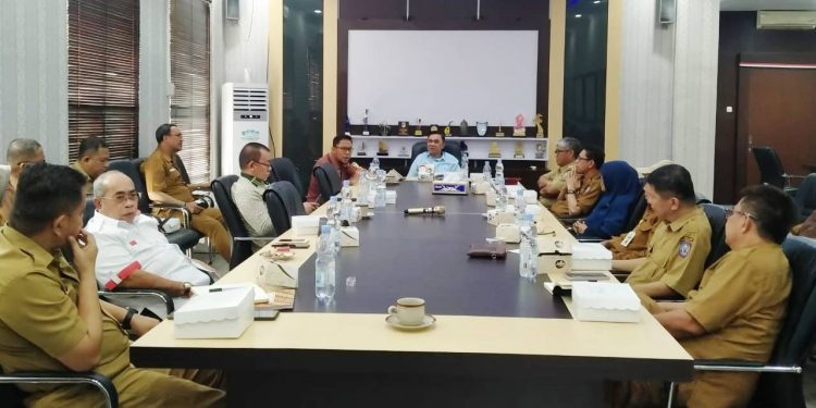 Kunjungan Komisi I Deprov Gorontalo di Dinas PUPR-Perkim Provinsi Gorontalo, Selasa (14/2/2023)(muhajir/gopos)