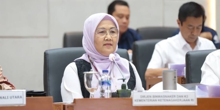 Dirjen Binwasnaker dan K3 Kemnaker Haiyani Rumondang. (Dok: Kemnaker)