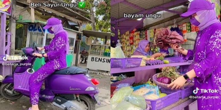 Foto: Tangkapan layar TikTok/betaria_purple