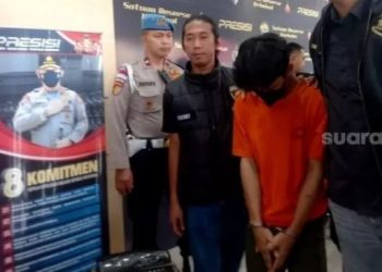 Tersangka tawuran perang sarung yang menewaskan lawannya. (suara.com)