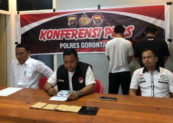 Konferensi pers Pelaku Pengguna Dan Pengedaran Narkoba, Rabu (01/03/2023) (Foto: dela)
