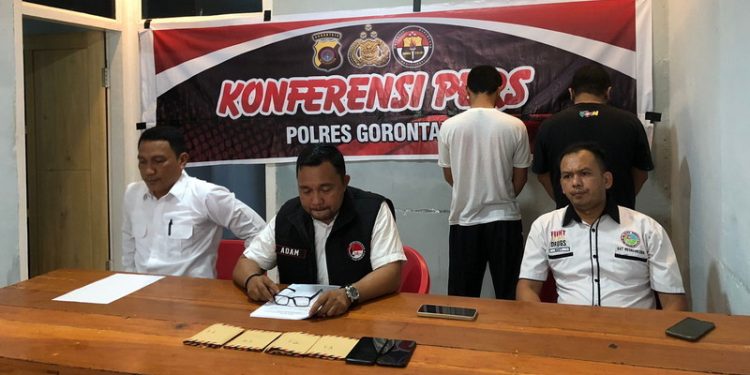 Konferensi pers Pelaku Pengguna Dan Pengedaran Narkoba, Rabu (01/03/2023) (Foto: dela)