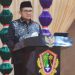 Wali Kota Gorontalo, Marten Taha saat memberikan arahan dalam rapat paripurna dalam rangka HUT Kota Gorontalo ke-295 di DRPD Kota Gorontalo, Ahad (19/3/2023).