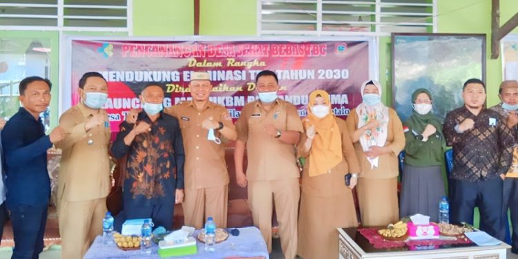 Pencanangan Desa Sehat Bebas TBC Desa Tabumela Kecamatan Tilango dirangkaikan dengan Launching Mall UKBM Posyandu Prima Selasa (7/3/2023) (Foto: Istimewa)