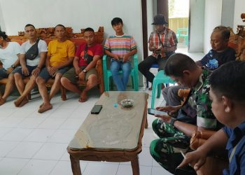 Proses Mediasi Kedua Belah Pihak Antara Penambang Lokal dan Penambang Luar Daerah, Senin 27/02/2023 (Istimewa)
