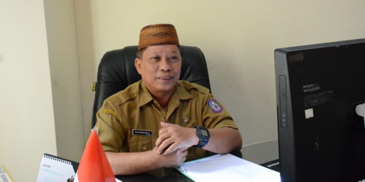 Kepala Bidang Sumber Daya Kesehatan Dinas Kesehatan Provinsi Gorontalo, Suleman Mole. (Foto: Tim Infokom Dinas Kesehatan Provinsi Gorontalo)