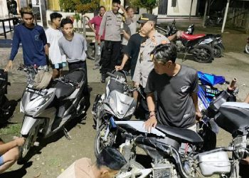 19 Motor Kenalpot Racing Diamankan Polsek Popayato