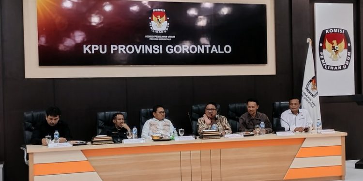 Pemerintah Provinsi Gorontalo melaksanakan pengecekan terhadap kesiapan Komisi Pemilihan Umum (KPU) Provinsi Gorontalo, Kamis (2/3/2023). (Foto: Putra/Gopos)