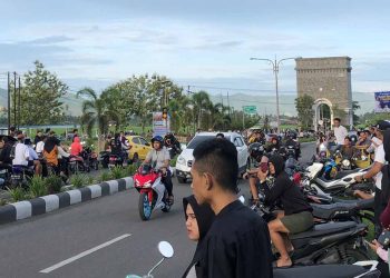 Suasana pagi di Center Point Bone saat awal ramadan 1444 H. (dela/gopos)