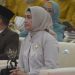 Aleg Deprov Gorontalo, Meyke Camaru, menghadiri Rapat Paripurna DPRD Kota Gorontalo memeringati HUT ke-50 Kota Gorontalo, Ahad (19/3/2023). (Putra/gopos)